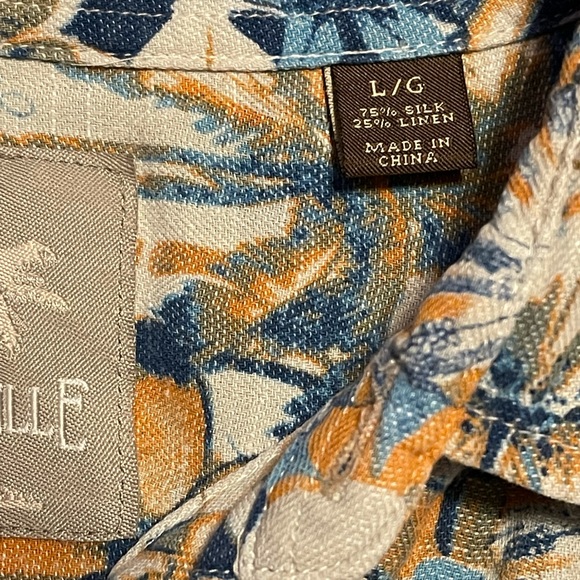 Linen/Silk Margaritaville Button Down - Picture 12 of 14